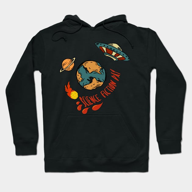 Character Design - Science Fiction Day Edition Hoodie by Akmal Alif 